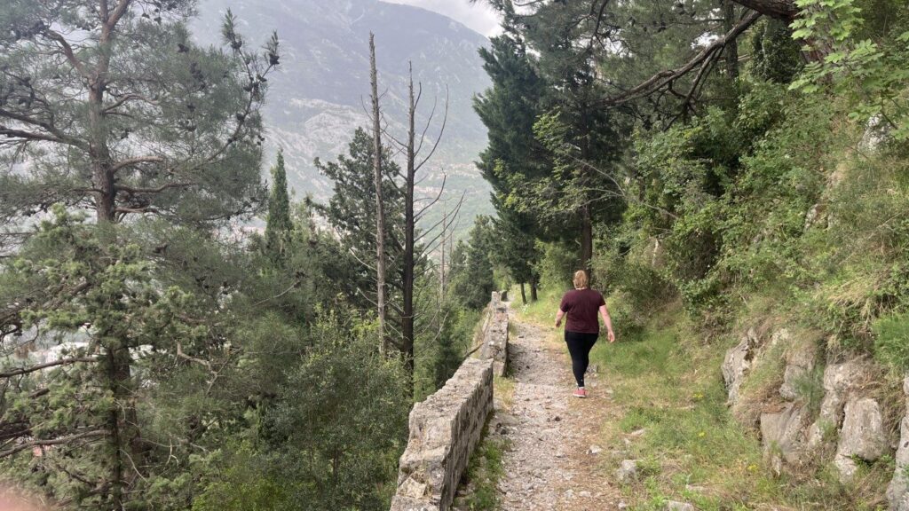Kotor Viewpoint Hike | Kotor Viewpoint Hike | Kotor Walk Guide & Viewpoints Walker on the final stone descent towards Muo