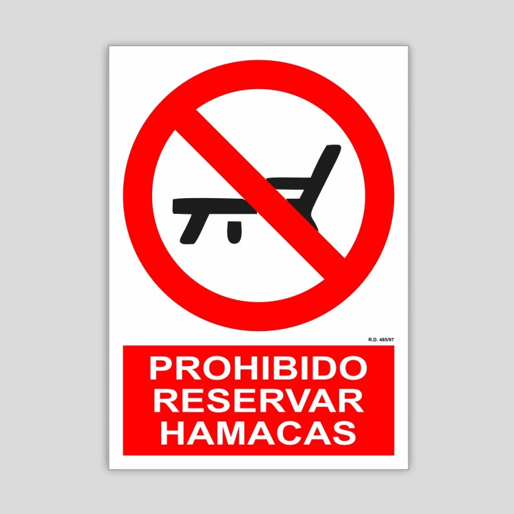 Sunbed Wars Escalate: Tenerife Towel-Tossing Goes Viral as German Court Sides With Holidaymakers | Red and white sign reading prohibido reservar hamacas banning sunbed reservations