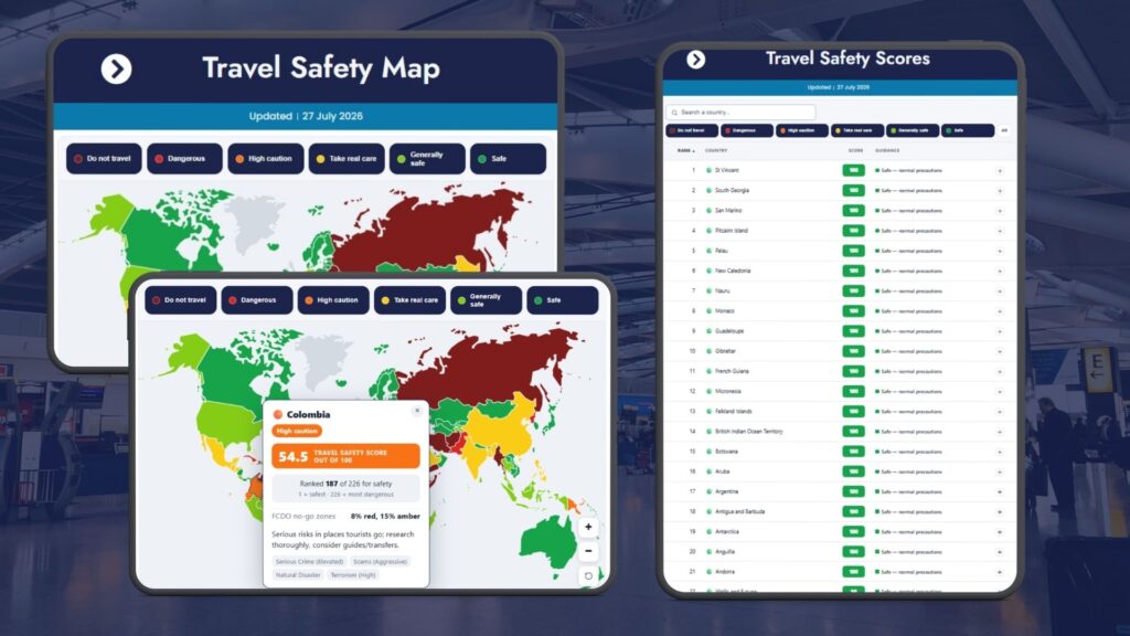 Genius Travels Launches the World Travel Safety Score, Ranking All 226 Countries |