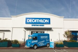 Decathlon logo with sports equipment, discount codes thumbnail