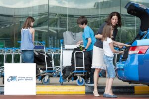 Global Airport Parking Services discount codes banner with an airport car park