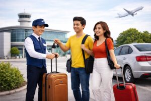 JetPay Airport Parking Comparison Site logo with an airport car park scene