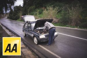 The AA European Breakdown cover roadside assistance van