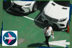 Airport Parking Luton logo with a parked car, promoting discount and voucher codes