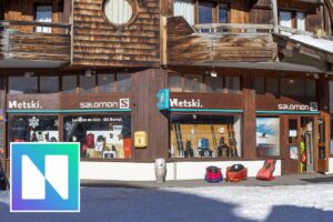 NetSki ski and snowboard rental equipment in the snow