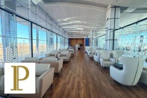 Priority Pass airport lounge access card and app on a smartphone